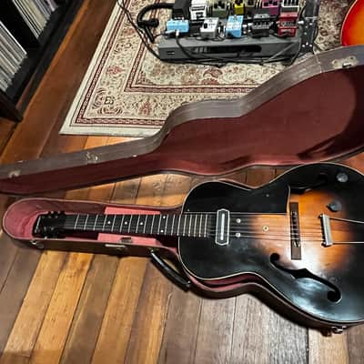 Antique 30's/40's Brown Accoustic Guitar Case Kalamazoo Gibson Unknown - Brown image 6