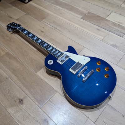 Epiphone Les Paul Standard Pro Trans Blue Burst (2017) with Coil-Splitting image 8