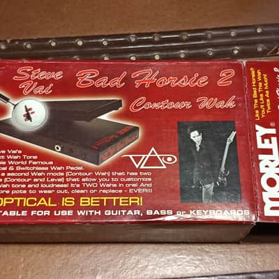 Morley VAI-2 Steve Vai Bad Horsie 2 Contour Wah 2000 - 2020 - Black image 2