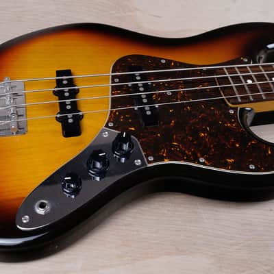 Fender JB-62 Jazz Bass Reissue MIJ 2007 Sunburst Made in Japan w/ Bag image 3