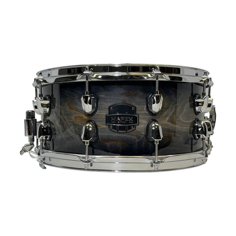 Mapex Saturn VI 14"x6.5" Snare Drum - Black Ink Burst image 1