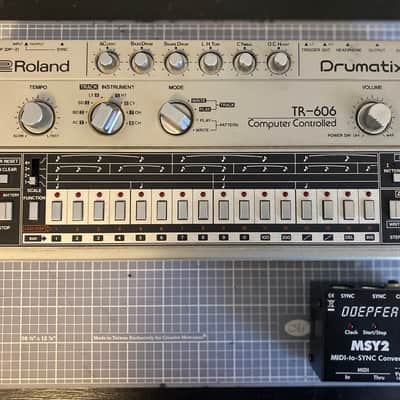 Roland TR-606 bundle, MIDI Adapter, CLEAN!