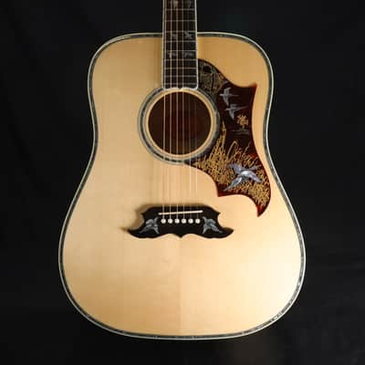 Gibson Custom Shop ONE OFF Dove's in Flight Natural Top Bluebonnet Back/Sides with Case - Bluebonnet 021 image 9