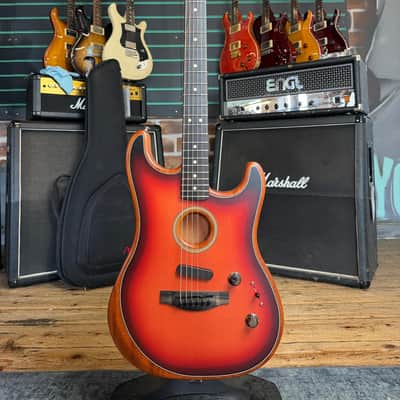 Fender Acoustasonic Stratocaster 3-Tone Sunburst 2020 Hybrid Guitar image 1
