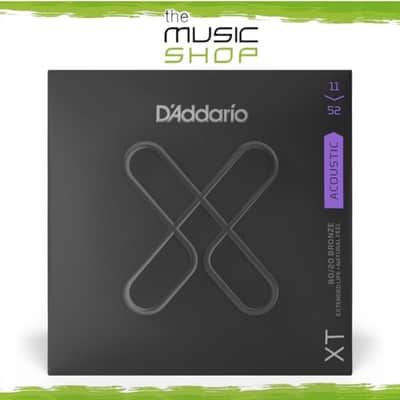 D'Addario XT 11-52 Custom Light Coated 80/20 Acoustic Guitar Strings - XTABR1152 image 1