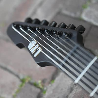 ESP LTD Alex Wade AW-XJ7 Baritone Evertune - Black Open Grain Satin image 10