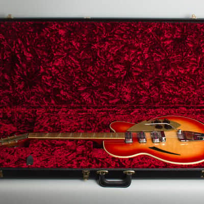 Rickenbacker  Model 375F Semi-Hollow Body Electric Guitar (1961), ser. #AH-580, black tolex hard shell case. image 10