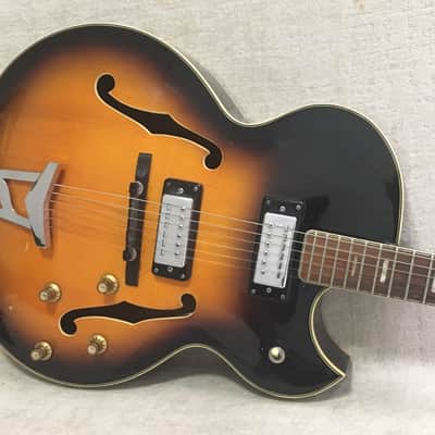 Ventura V-1300 Hollowbody 1968 Sunburst Jazz Box Electric Guitar MIJ Japan image 1