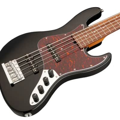 Sadowsky MetroExpress 21-Fret Vintage J/J Bass, Morado Fingerboard, 5-String - Solid Black High Polish image 4