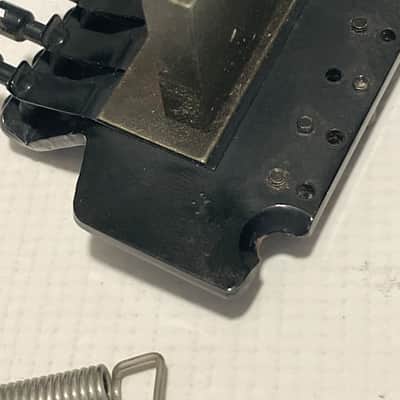 2000's Ibanez RG220B Series ILT1 Licensed Black Floyd Rose Double Locking Tremolo Bridge image 8