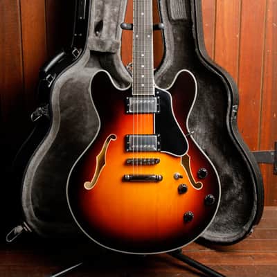 Eastman T386 Semi-Hollowbody Electric Guitar Sunburst image 2