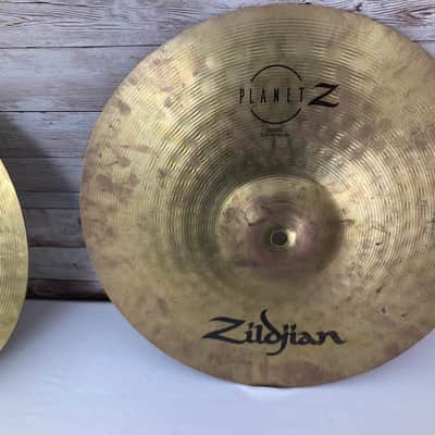 Used Zildjian 14" Planet Z Hi-Hat Cymbals (Pair) image 3
