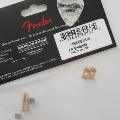 Fender USA Gold Original Vintage Stratocaster Telecaster String Guides 0018803049 image 2