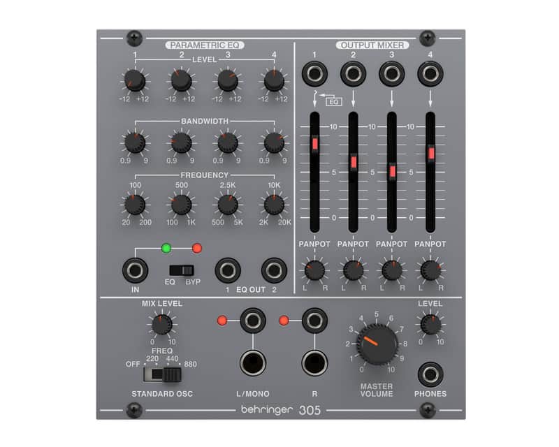 Behringer 305 EQ/Mixer/Output Eurorack Synthesizer Module image 1