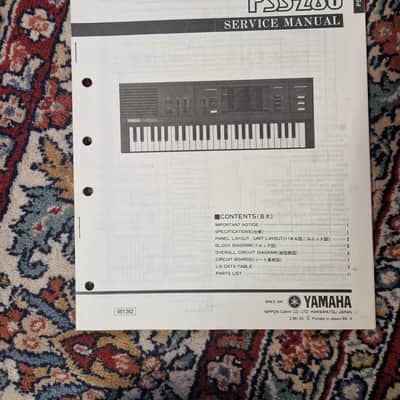 Yamaha PSS-260 Service Manual
