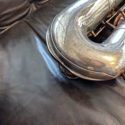 Saxophone Baritone Selmer Balanced Action 1937 - Silver image 8