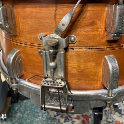 Leedy 6.5x14" Leedy USA Custom Shop / Craviotto Solid Cherry Shell “Relic Series” Snare Drum 2008 #2 of 3!! image 10