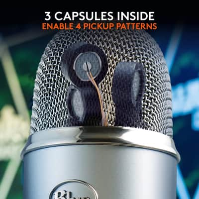 Blue Yeti Professional USB Recording Microphone - Silver In Box image 2