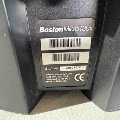 Boston Micro 130x Bookshelf Speakers HiFi Stereo Vintage Home Audio Black image 6