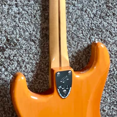 2019 Fender Vintera '70s Stratocaster with Maple Fretboard big head stock, electric guitar with fender gig bag image 5