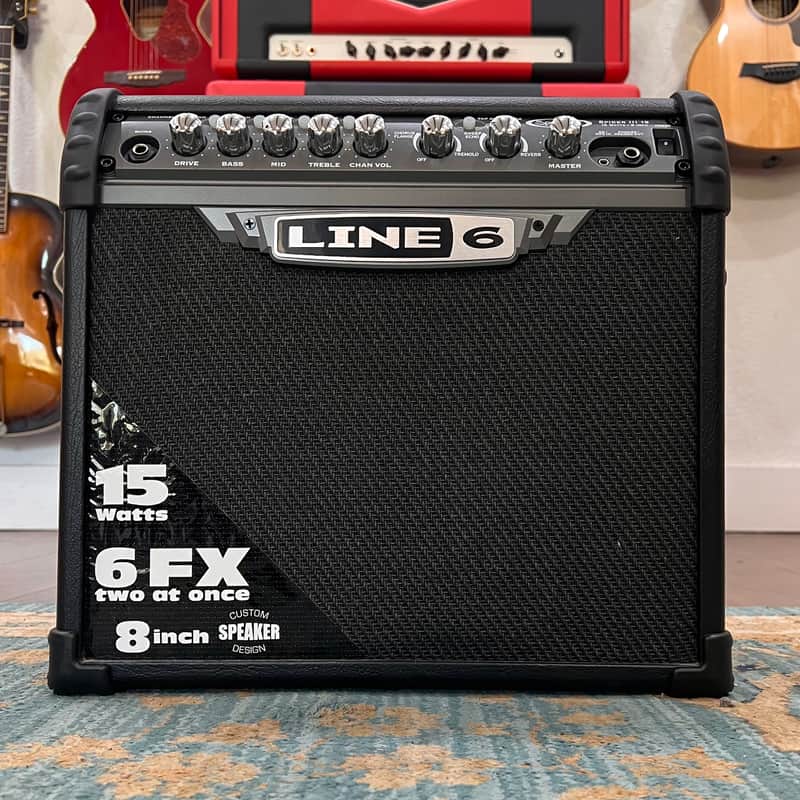Line 6 Spider II 15 15-Watt 1x8" Digital Modeling Guitar Practice Amp 2004 - 2006 - Black image 1