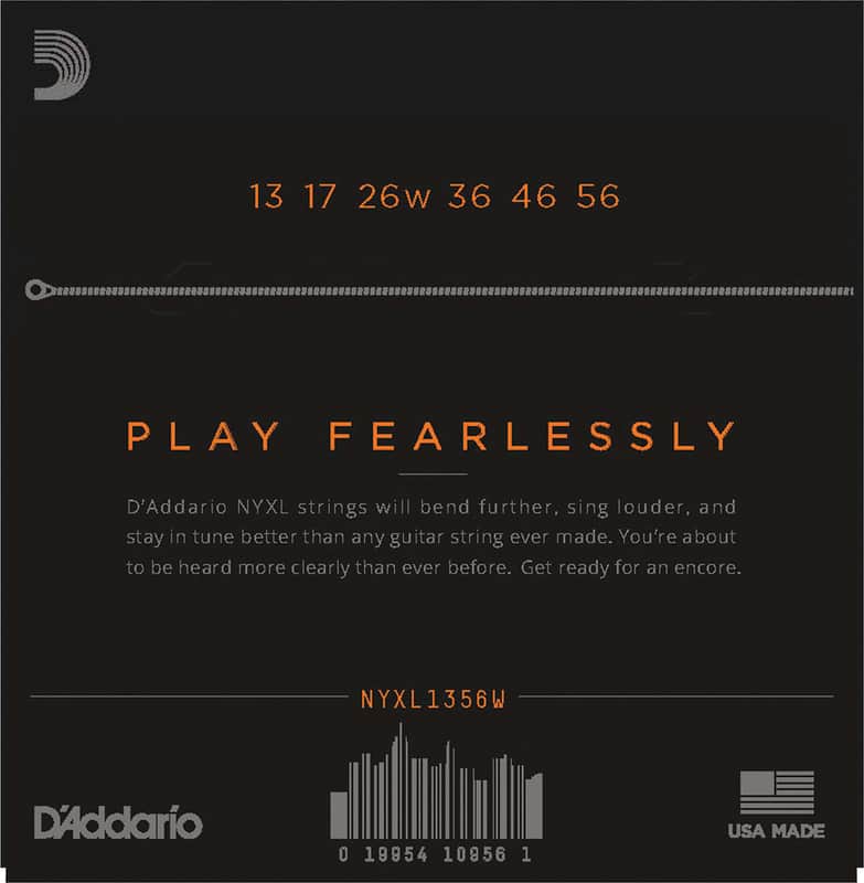 D'Addario NYXL1356W Nickel Wound Electric Guitar Strings, Medium Gauge with Wound 3rd image 2