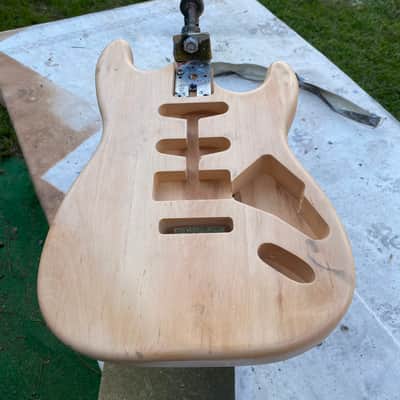 Stratocaster Body, Nitro paint, Fiesta red relic, 100% handcrafted in Italy image 12