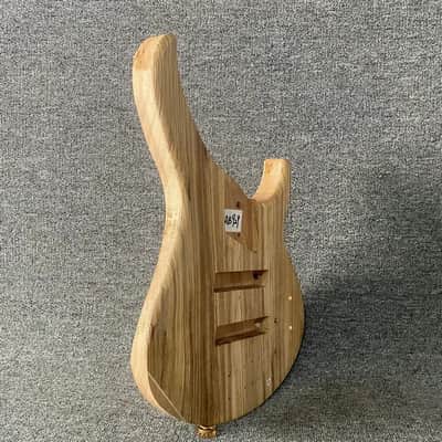 Solid Wenge Wood Top Electric Bass Okoume Body DIY Project image 3