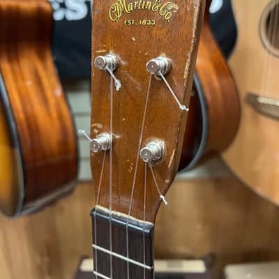Martin Style 0 Soprano Mahogany Ukulele 1930's- 1940's  One repaired crack w/soft bag image 6