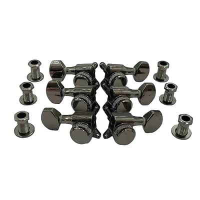 3R3L Black Nickel Guitar Locking Tuning Pegs Machine Heads Keys image 2