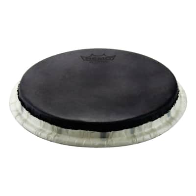 Remo Tucked Skyndeep Bongo Drumhead - Black Calfskin Graphic 8.50" image 2