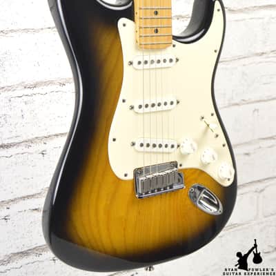 2004 Fender 50th Anniversary American Standard Stratocaster Sunburst w/ OHSC image 2