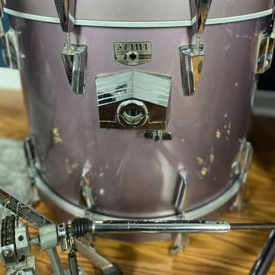 Tama Granstar Concert Tom 9-piece drum set in Heather Metallic finish image 6
