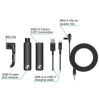 SENNHEISER Wireless Microphone, Lavalier Set (508485) image 2