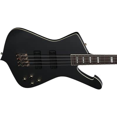 Ibanez ICB620 ICB 4-String Bass w/ Bartolini Pickups & Bag - Black Flat image 5