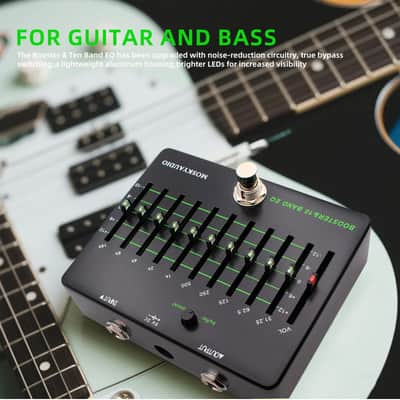 MOSKY BOOSTER & 10 Band Equalizer Pedal EQ Clean Buffer Booster 31.25Hz-16kHz image 8