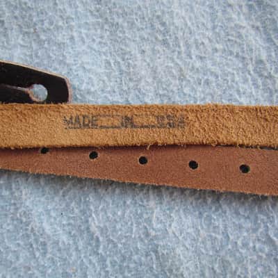 Fender Vintage Style Leather Guitar Strap Leather Fender Guitar Strap Very Good Condition Fender Guitar Strap image 4