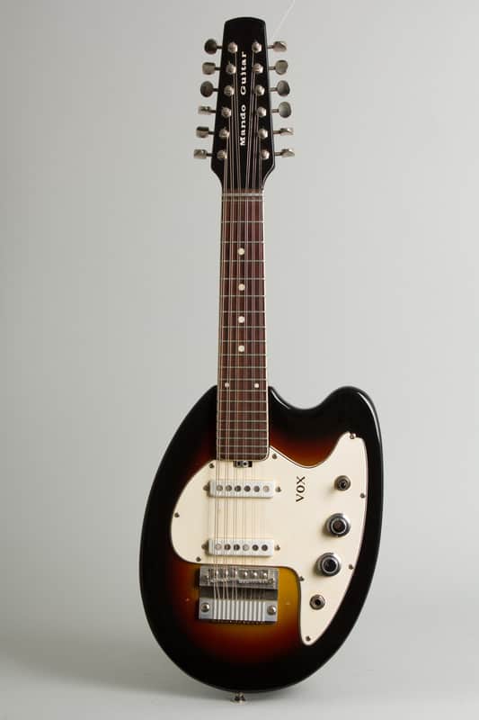 Vox Mando-Guitar 12 String Electric Guitar (1966), ser. #305324, original black hard shell case. image 1