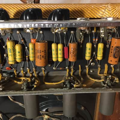 Fender Narrow Panel Tweed Bassman -  5F6 (1957) image 5