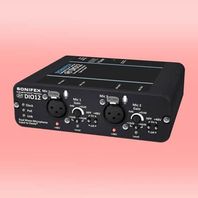 Sonifex AVN-DIO12 Dual Mono Microphone Input to Dante with Gain *USA Small Business* image 2