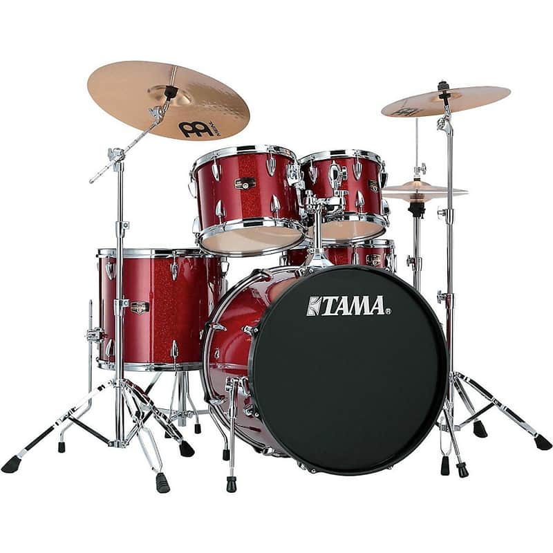 Tama IP52KCCPM Imperialstar 10" / 12" / 16" / 22" / 5x14" 5pc Kit w/ Meinl HCS Cymbals image 1