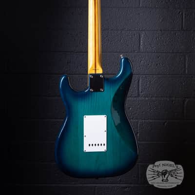 Tokai AST-108 S-Style MIJ Blue Burst Trans Ash Rosewood Alnico 2 Made in Japan image 3