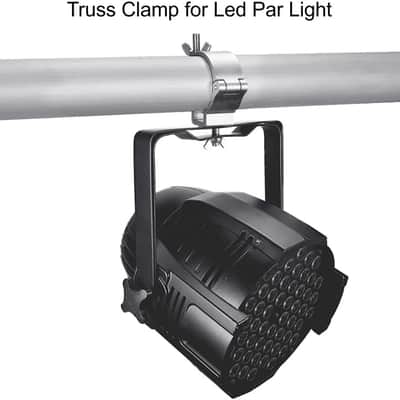 2 Inch Truss O Clamps, 10 Pack Aluminum Stage Light Clamps for Truss, Heavy Duty 220LB LED Par Light Moving Head Lighting clamps, Fit for 48-52mm OD Tube/Pipe image 5