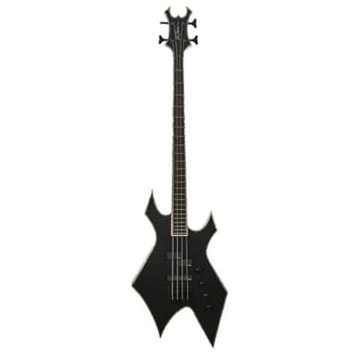 B.C. Rich Chris Kael Signature Warlock Bass, 4-String - Satin Black image 1