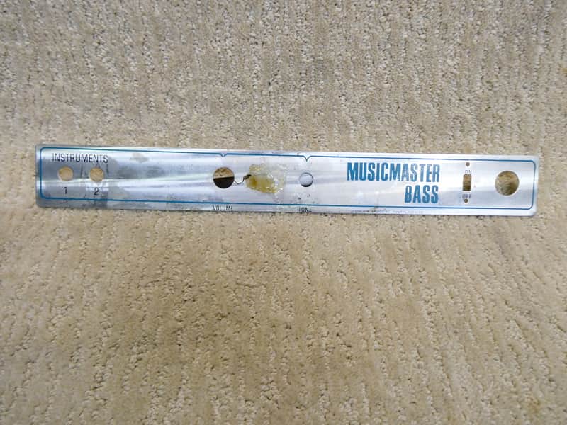 Fender MusicMaster Bass Control Plate 68 -70's Chrome Silver image 1