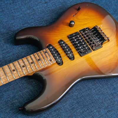 Music Works Super Strat - Jim Foote late 80-s Sunburst image 5