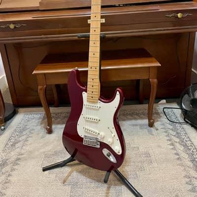 1991 Fender American Strat Burgundy image 2