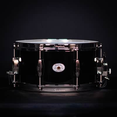 Slingerland 14" x 6.5" Studio King Snare Drum, Del Norte Black with Nickel Hardware image 1