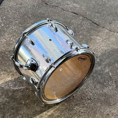 Slingerland 9X14 5 Ply Maple Shell Mid 1970’s - Silver Wrap OVER NATURAL LACQUER MAPLE GLOSS image 3