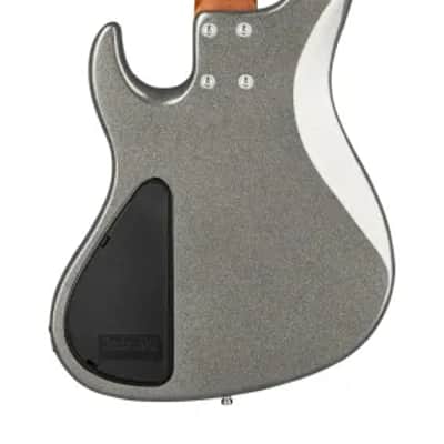 Sadowsky MetroExpress 24-Fret Modern Bass, Morado Fingerboard, 4-String - Solid Silver Metallic High Polish image 3
